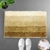 Luxe Home Super Soft Oyster Microfiber Bathroom Mat Non-Slip Bath Mat Colour Tabacco