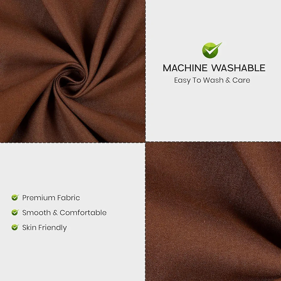 Fresh From Loom Double Bedsheet King Size Rotary Printed Wrinkle Free with 2 Pillow Covers 240 TC Copper