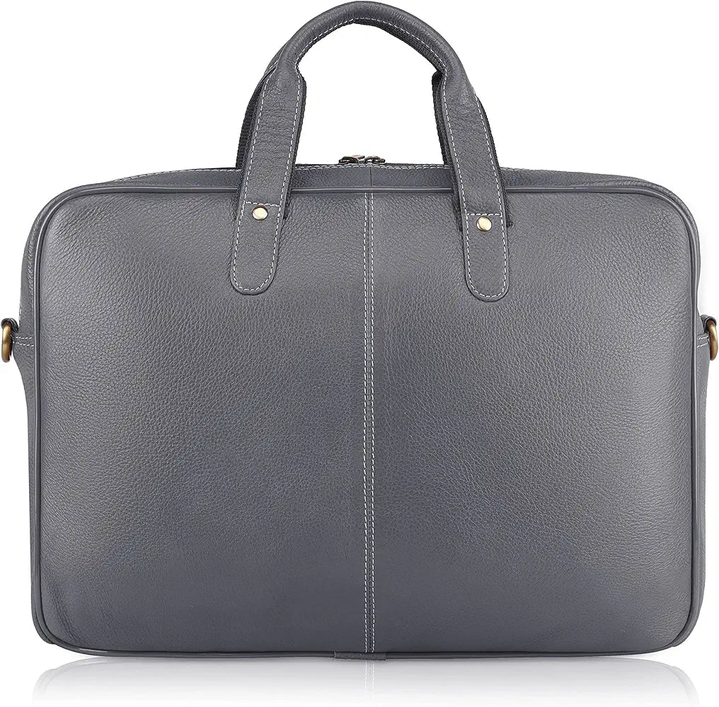WildHorn Leather Laptop Messenger Bag for Laptop/MacBook up to 15 inch| Padded Laptop Compartment |Office Bag I 365 Days Warranty