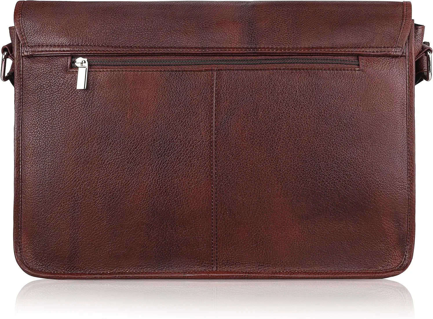 WildHorn Urban Edge100% Leather Laptop Messenger Maroon Men's Bag 
