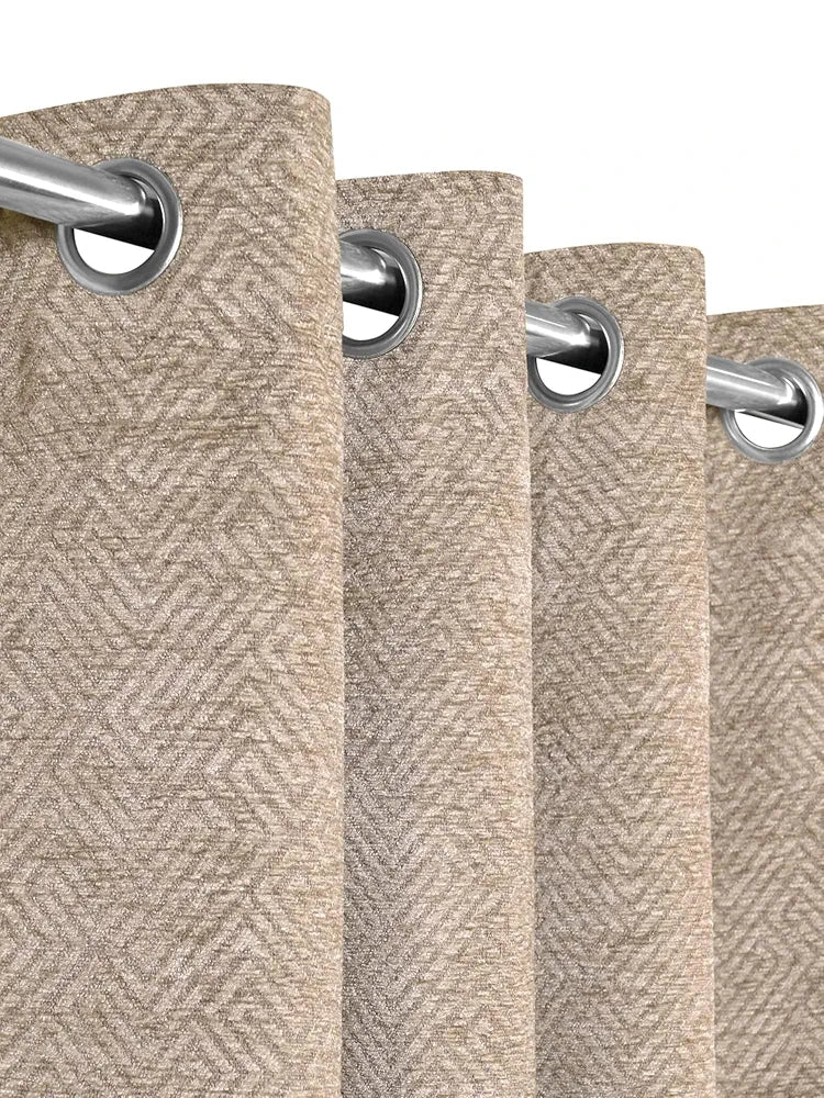 Saral Home Pacman Saral Home Chenille Blackout Window Curtains 2pc Beige