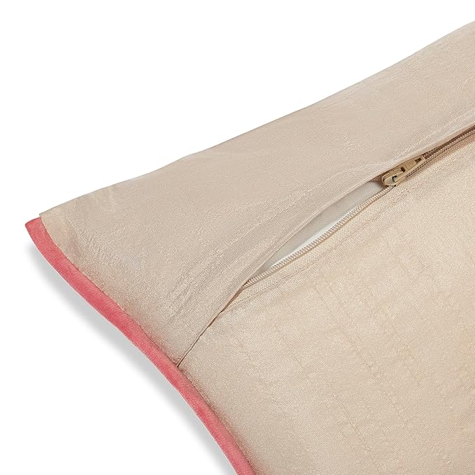 Haus & kinder Cotton Decorative Embroidered Cushion Cover | Colour Birds On Branch