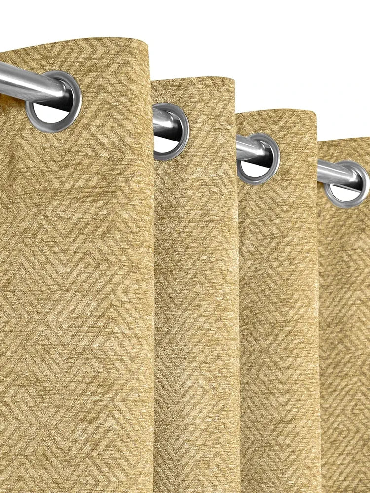Saral Home Pacman Saral Home Chenille Blackout Window Curtains 1pc Gold
