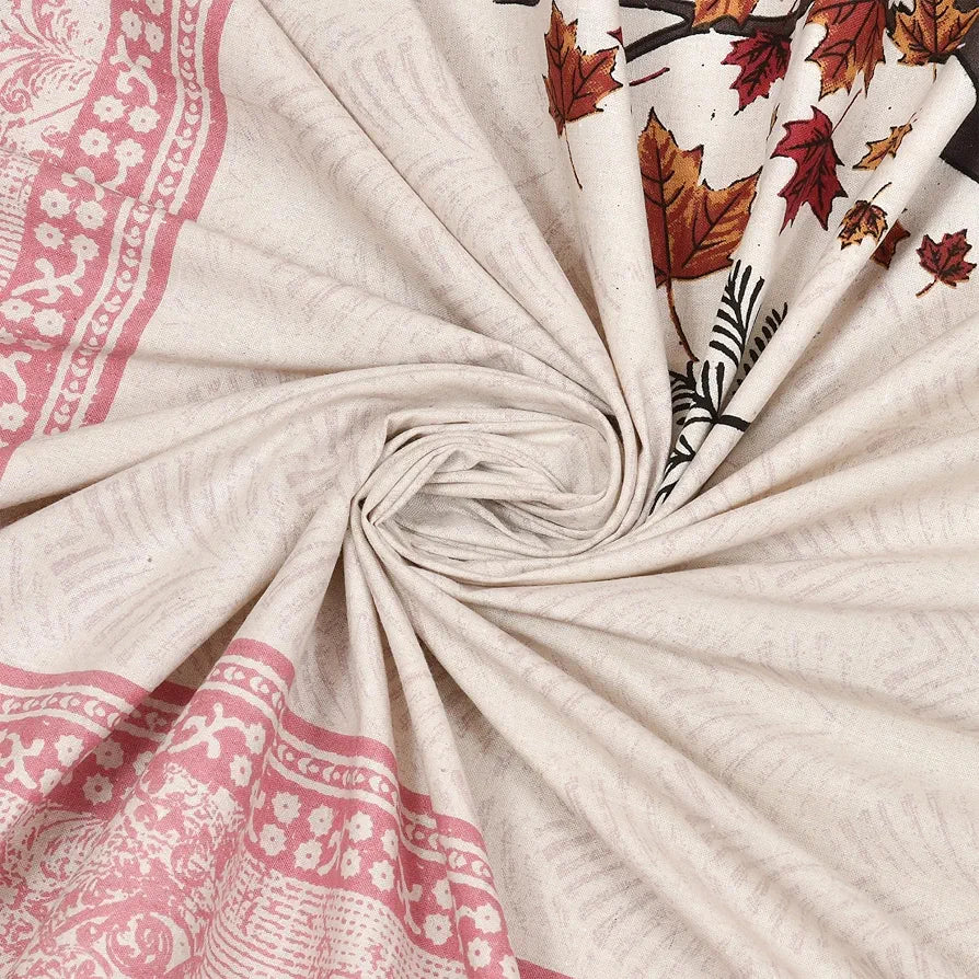 Kuber Industries Double Bedsheet with 2 Pillow Covers 160 TC Premium Cotton Photo Frame Cycle Pink