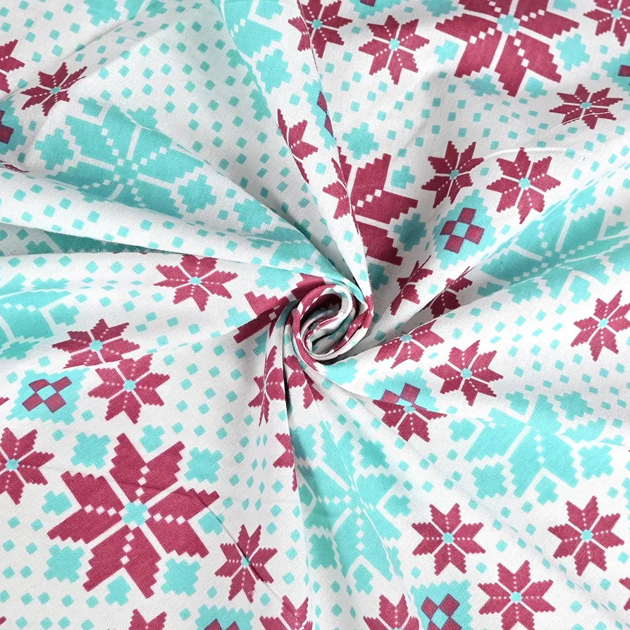 Divine Casa Poly Cotton Double Fitted Elastic Bedsheet with Elastic Corners for Double BedRose Colour Violet