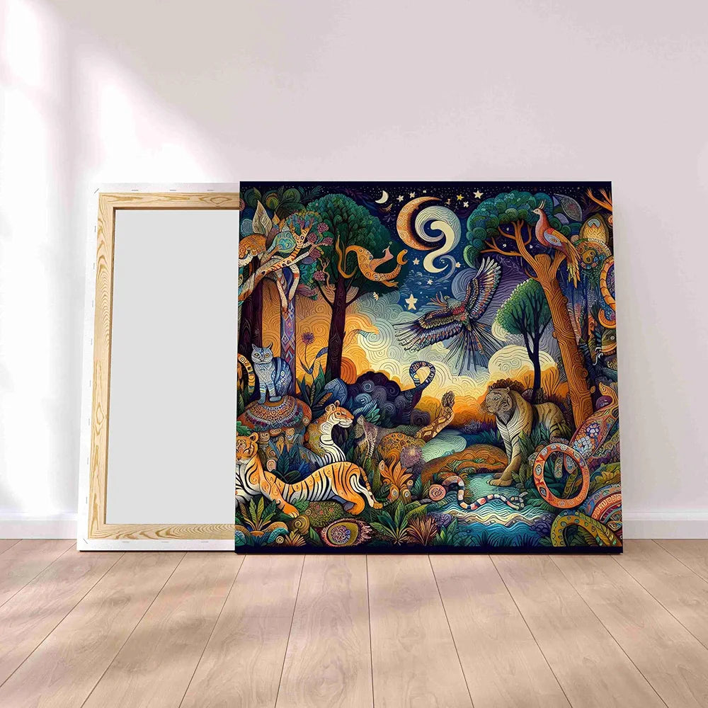 Livin'luxe Paintings Animals Modern Art Canvas Home Decor Wall Paintings With Frame Painting CR-301