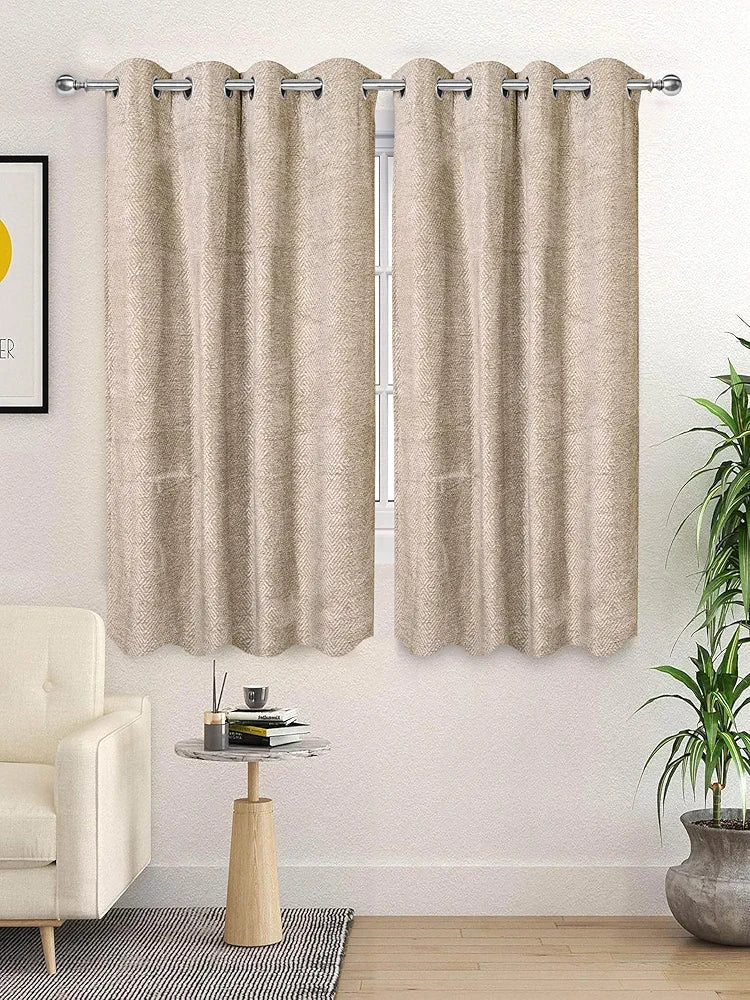 Saral Home Pacman Saral Home Chenille Blackout Window Curtains 2pc Beige