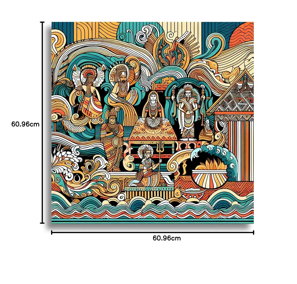 Livin'luxe Paintings Modern Art Canvas Home Decor Wall Paintings With Frame Painting CR-321