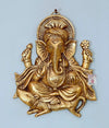 Chhariya Crafts Wall Hanging Lord Ganesh Idol Statue for Home Decor Decorative Showpiece - 26 cm