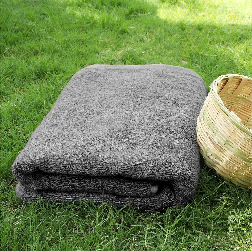 Heelium Bamboo Bath Towel Ultra Absorbent 3x Softer Than Cotton Towels
