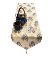 Pink Parrot Jute Silk Table Runner