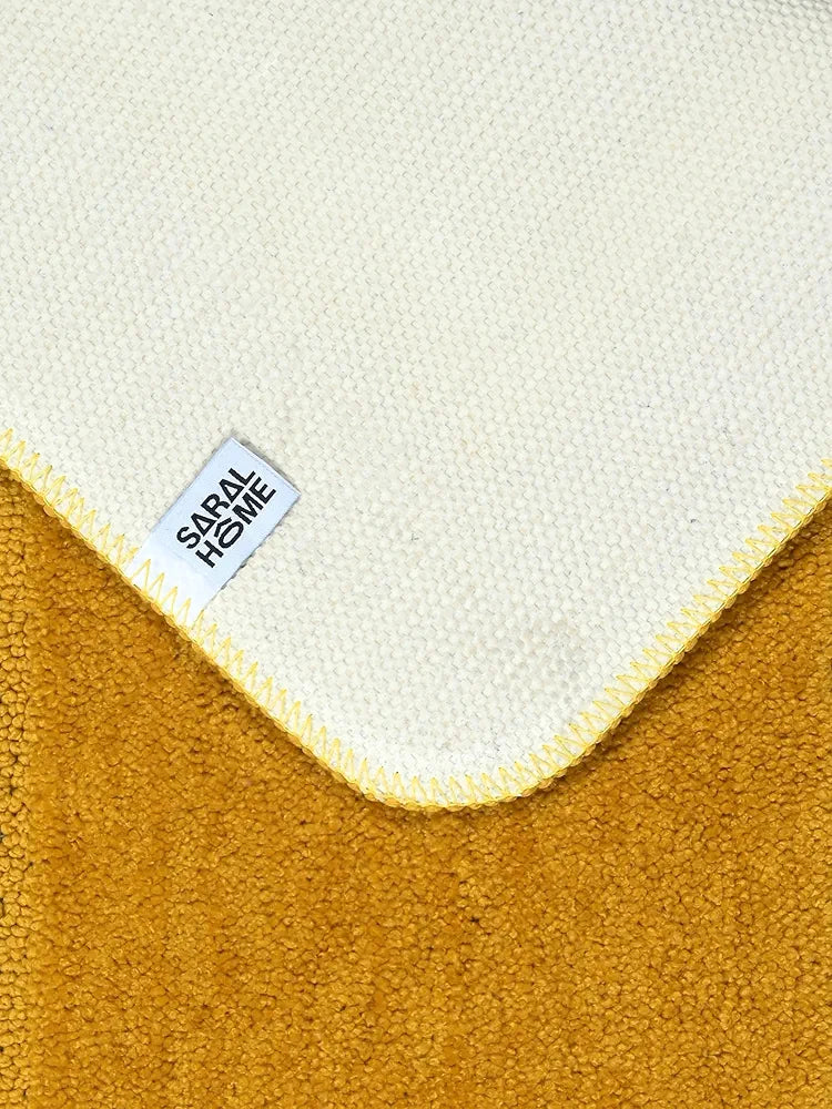 Saral Home Good Morning Mat Colour Gold
