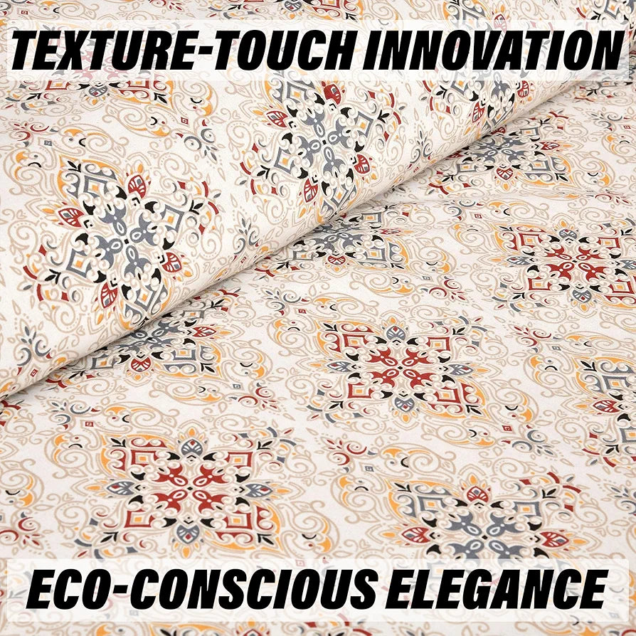 Kuber Industries Double Bedsheet with 2 Pillow Covers 160 TC Premium Cotton Cream