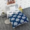 Divine Casa 120 GSM Microfiber Reversible Kids Single Bed Comforter Ultra-Soft Toddler Blanket Colour Dark Sapphire