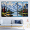 Livin'luxe Multiple Frames mountain lake Wall Painting  XL35327