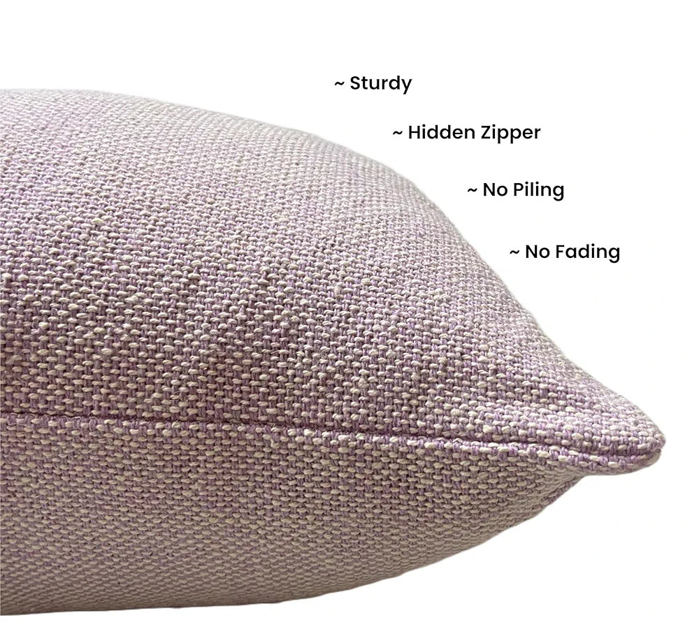 Sajavat Home Cotton Cushion Cover Colour Beige & Purple