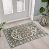 Sajavat Home Braided Cotton & Jute Printed Floor Rug Aegean Green Area Rug