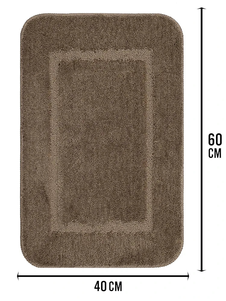 Saral Home Good Morning Mat Colour Beige (Pack of 2)