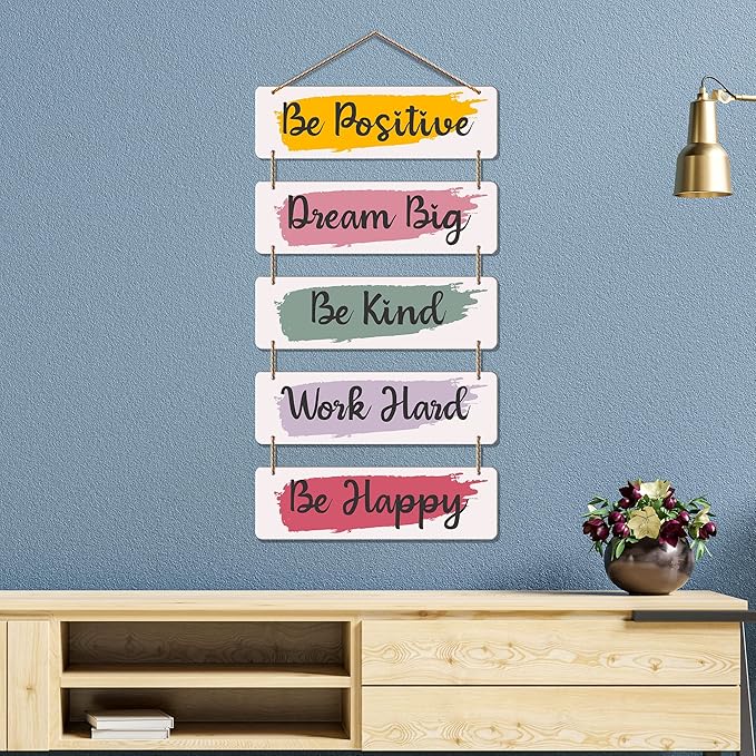 Artvibes Welcome Home Quote Decorative Wall Art Mdf Wooden Wall Hanger for Living Room