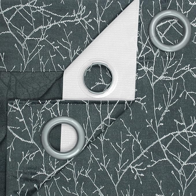 Story@Home Blackout Curtains for 5 Feet Window Long 1 Piece Colour Grey