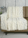 Saral Home Soft Cotton 2 Seater Sofa Cover Throw Ivory