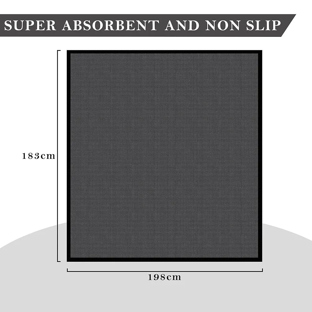 Kuber Industries PVC Mattress Protector Baby Bedsheet Waterproof Double Bedsheet Grey