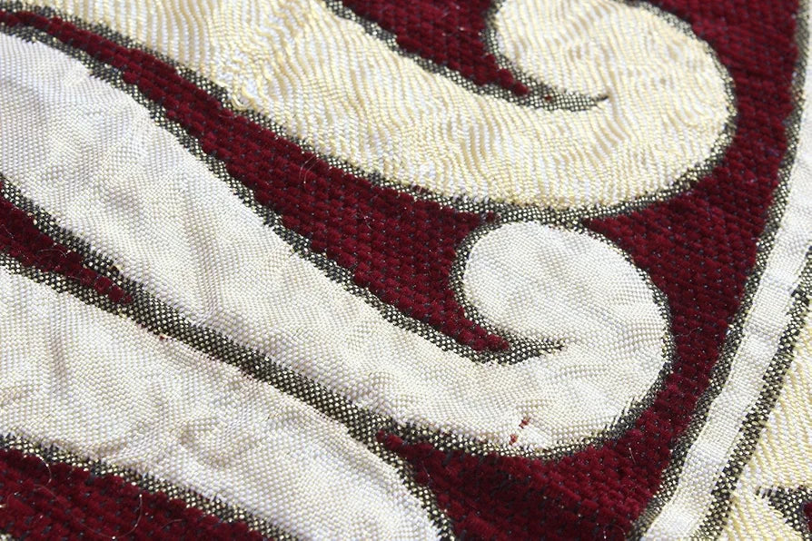 Fresh From Loom Velvet Abstract Design Single Bedsheet Size 58x90 inch Maroon with 1 Pillow Covers Maroon