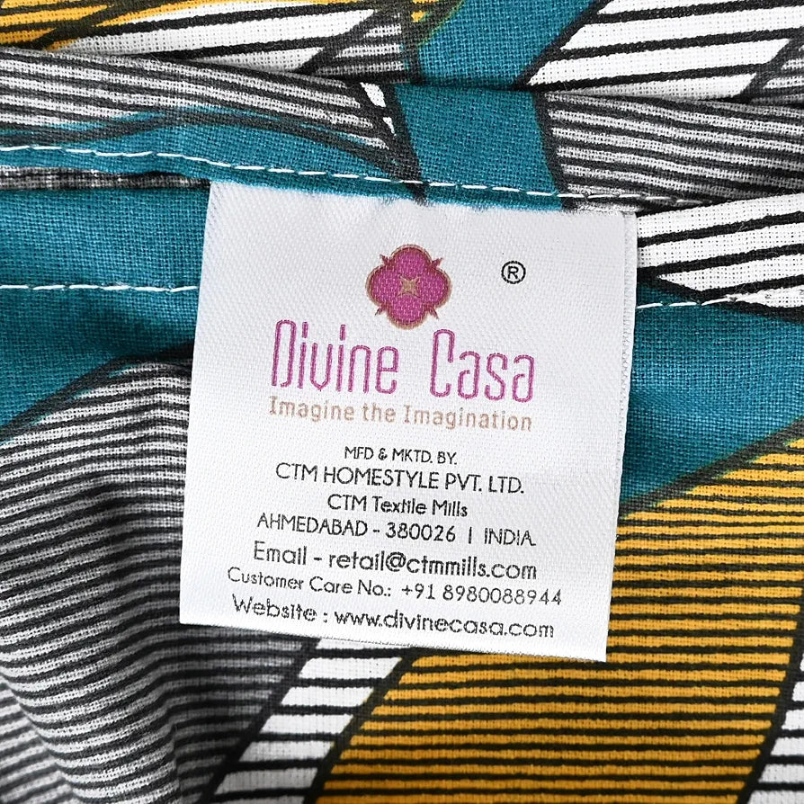 Divine Casa 144 TC 100% Cotton Bedsheet for Double Bed with 2 Pillow Cover Colour Rustic Brown