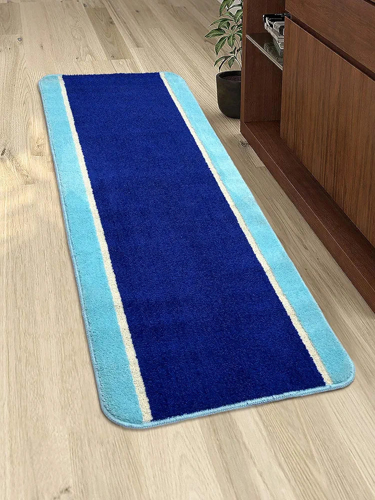 Saral Home Stripe Microfiber Durable & Washable Multipurpose Runner
