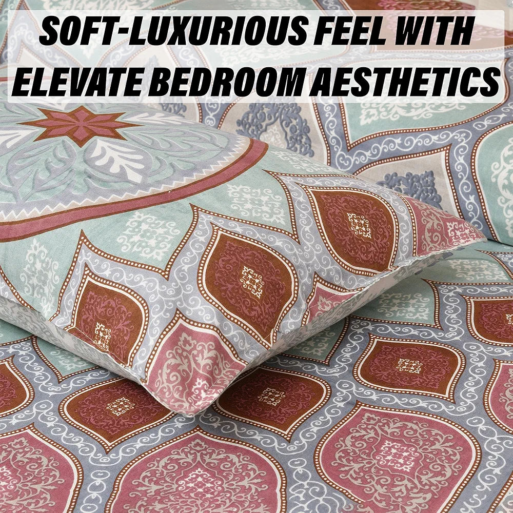 Kuber Industries Double Bedsheet with 2 Pillow Covers 160 TC Premium Cotton Maroon