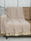 Saral Home Easy Living Polyester Modern Sofa Throw Colour Beige
