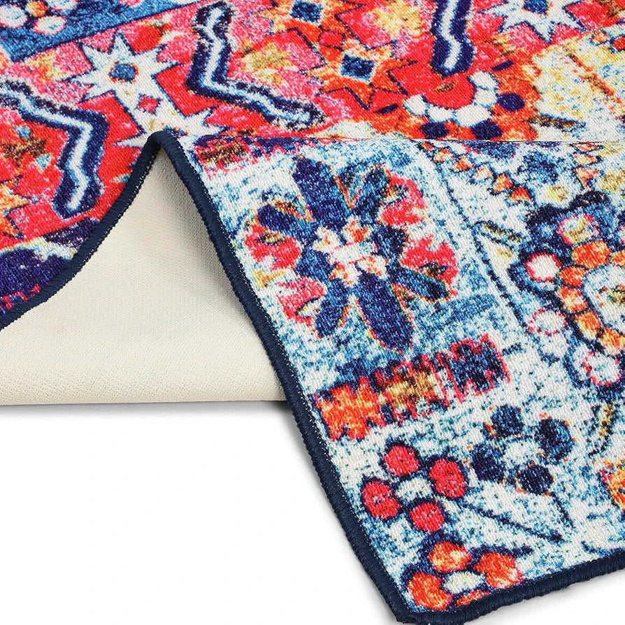 Status Contract Multi Printed Vintage Persian Carpet Rug