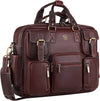 Leather Laptop Bag for Men/Office Bag for Men | Fits Upto 15.6 Inch Laptop/MacBook | Laptop Messenger Bag/Leather Bag for Men | Maroon