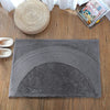 Luxe Home International Ruffle Bath Mat 40X60 Cm Colour Grey