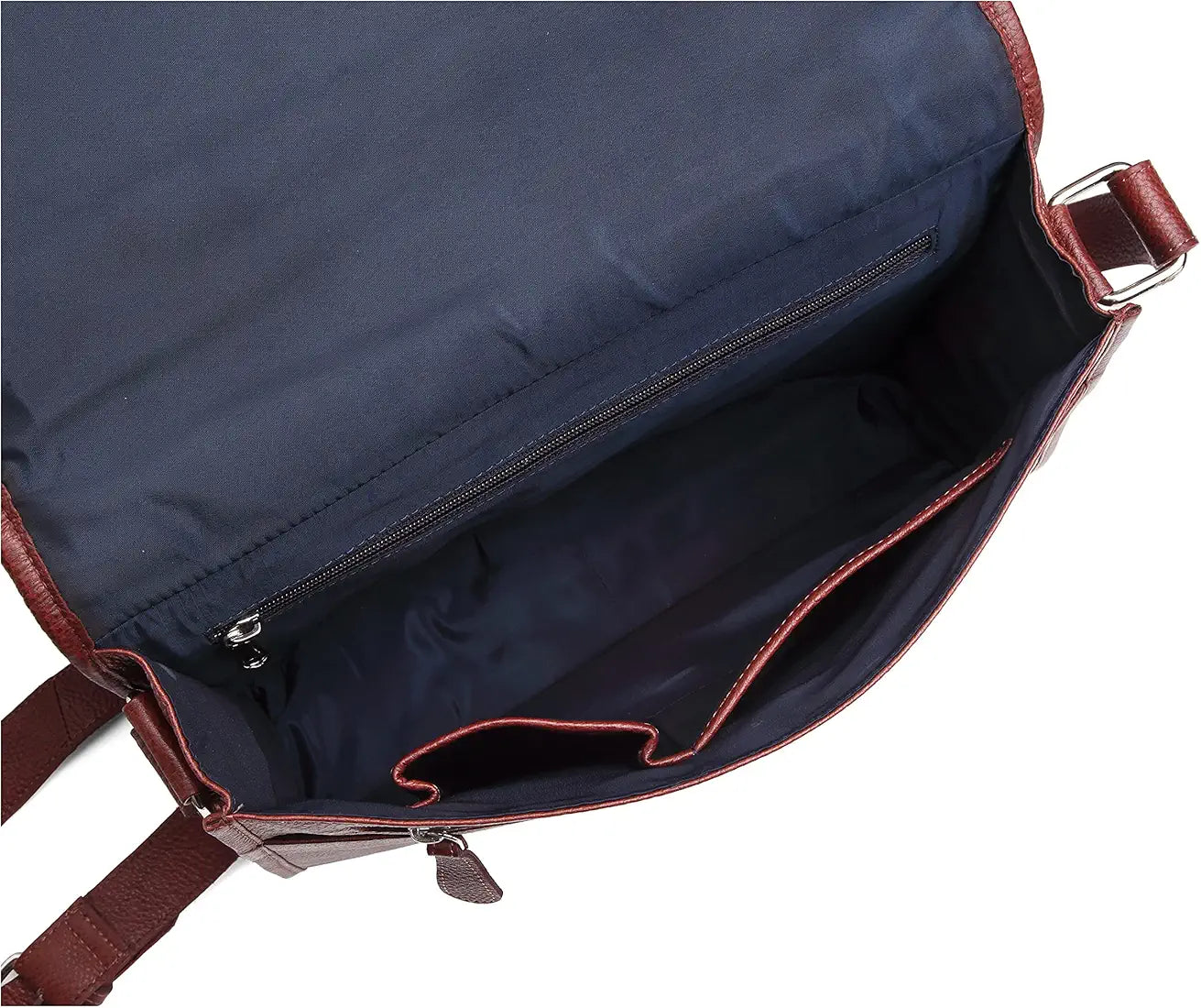 WILDHORN Leather Laptop Messenger Bag for Men I Handcrafted I Adjustable Strap I Dimension : L-13 inch W-4 inch H-10 inch
