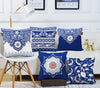 Aerohaven Set of 5 Turkish Designer Decorative Throw Pillow/Cushion Covers Colour Blue