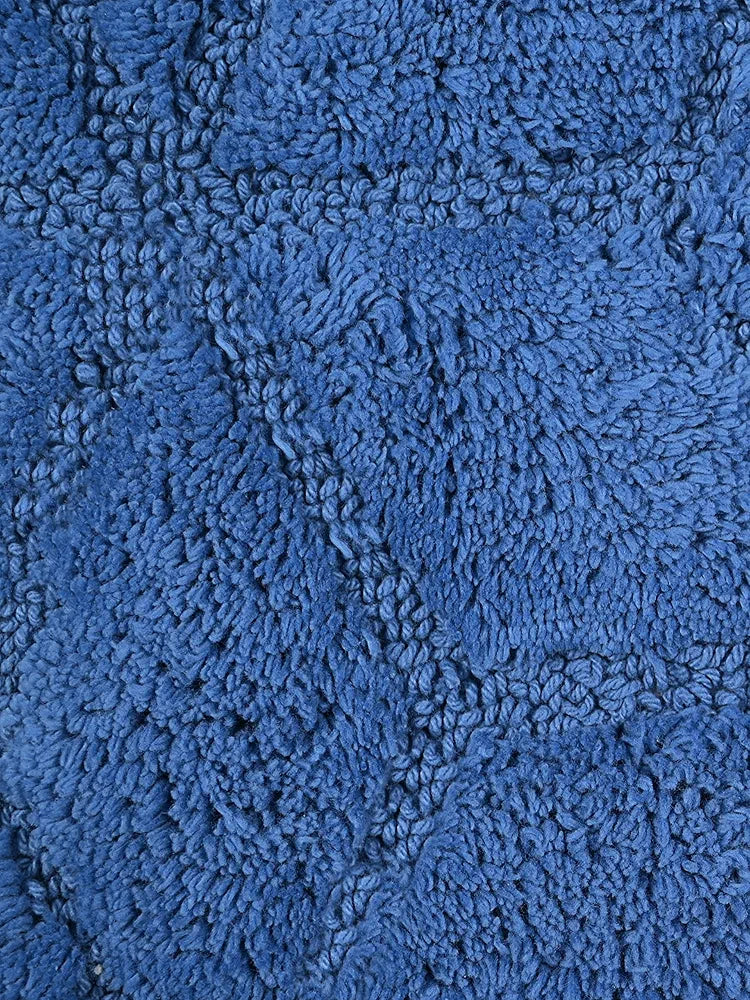 Saral Home Solid Antiskid Bathmat Set Colour Blue
