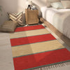 The Home Talk Rectangular Handmade Cotton Contemporary Carpets with Fringes Area Rugs