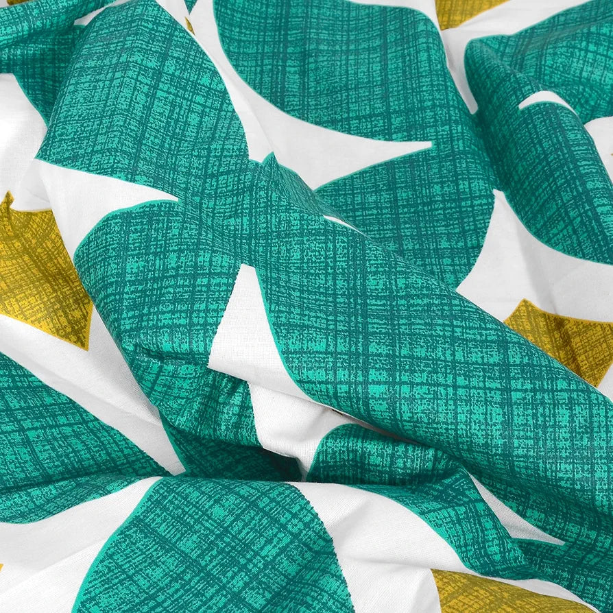 Divine Casa Cotton 120 GSM New Born All Season Ultrasoft Reversible Single Baby Blanket for Babies Colour Green