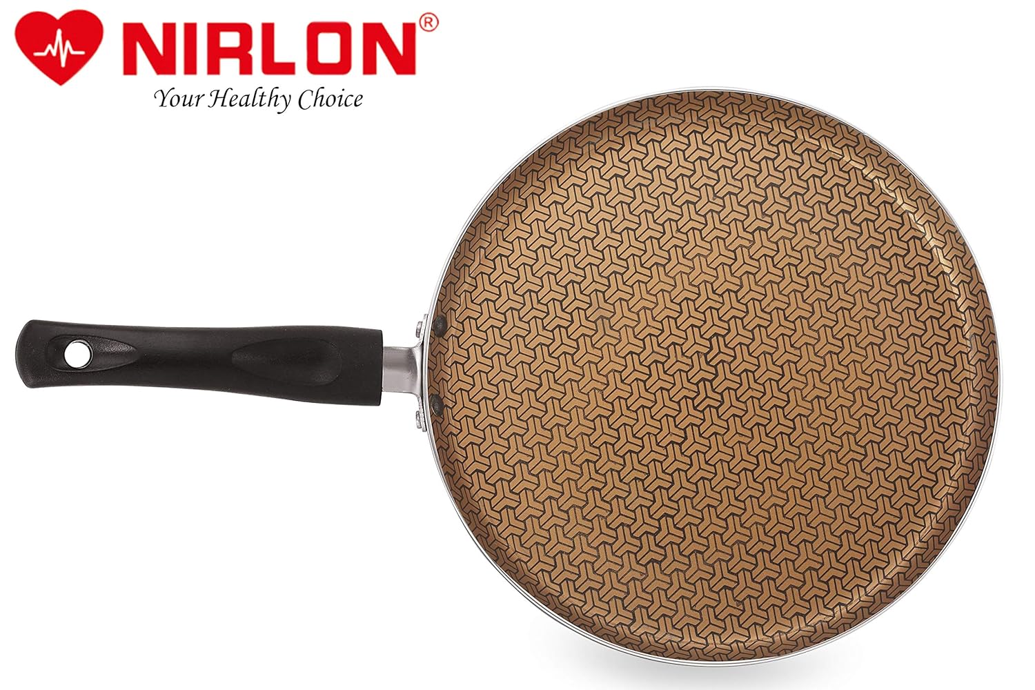 Nirlon Majesty Dishwasher Safe Aluminum Non Stick Flat Dosa Tawa 26cm