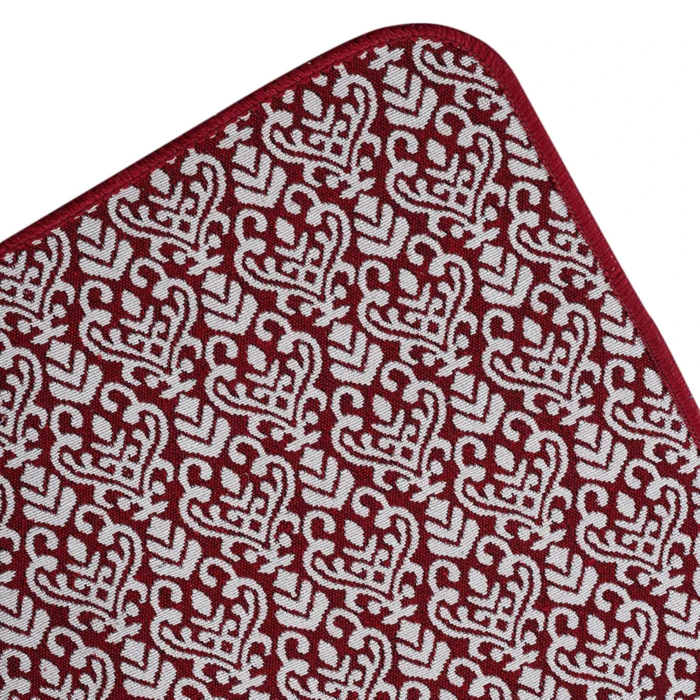 Saral Home Fleur Designer Soft Cotton Durable & Washable Multipurpose Runner Colour Red