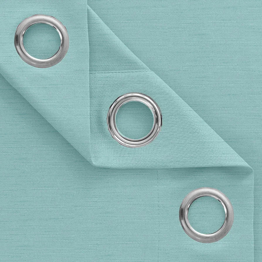 Divine Casa Premium Blackout Curtain 5 Feet Room Darkening Noise Reducing & Thermal Insulated Polyester Panel Mediumaquamarine (Pack of 1)