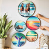 Ritualistic Indian Ocean Wall Plates for Home Decoration Wall Showpiece Set of 5