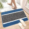 Kuber Industries Anti-Skid Water-Absorbent Door Mats for Home Micro Wings Lining Sky Blue