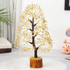 HindCraft Citrine Gemstone Crystal Tree Golden Wire 10-12 inch