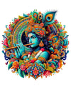 Rng Graphics Pvc Vinyl Vibrant Little Krishna Wall Art krishna Wall Sticker Multicolor 51 Cm X 48 cm DW-147L