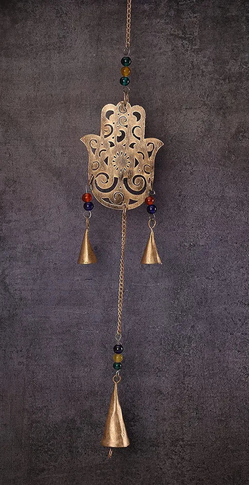 Catcher Traditional Indian Dreamcatcher Wall Art Height 75 cm Metal Wallhanging-Hamsa