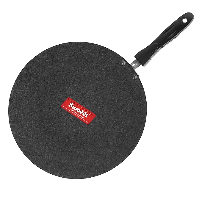 Sumeet 2.6mm Non Stick Aluminium Concave Tawa - 28cm Dia (Red)