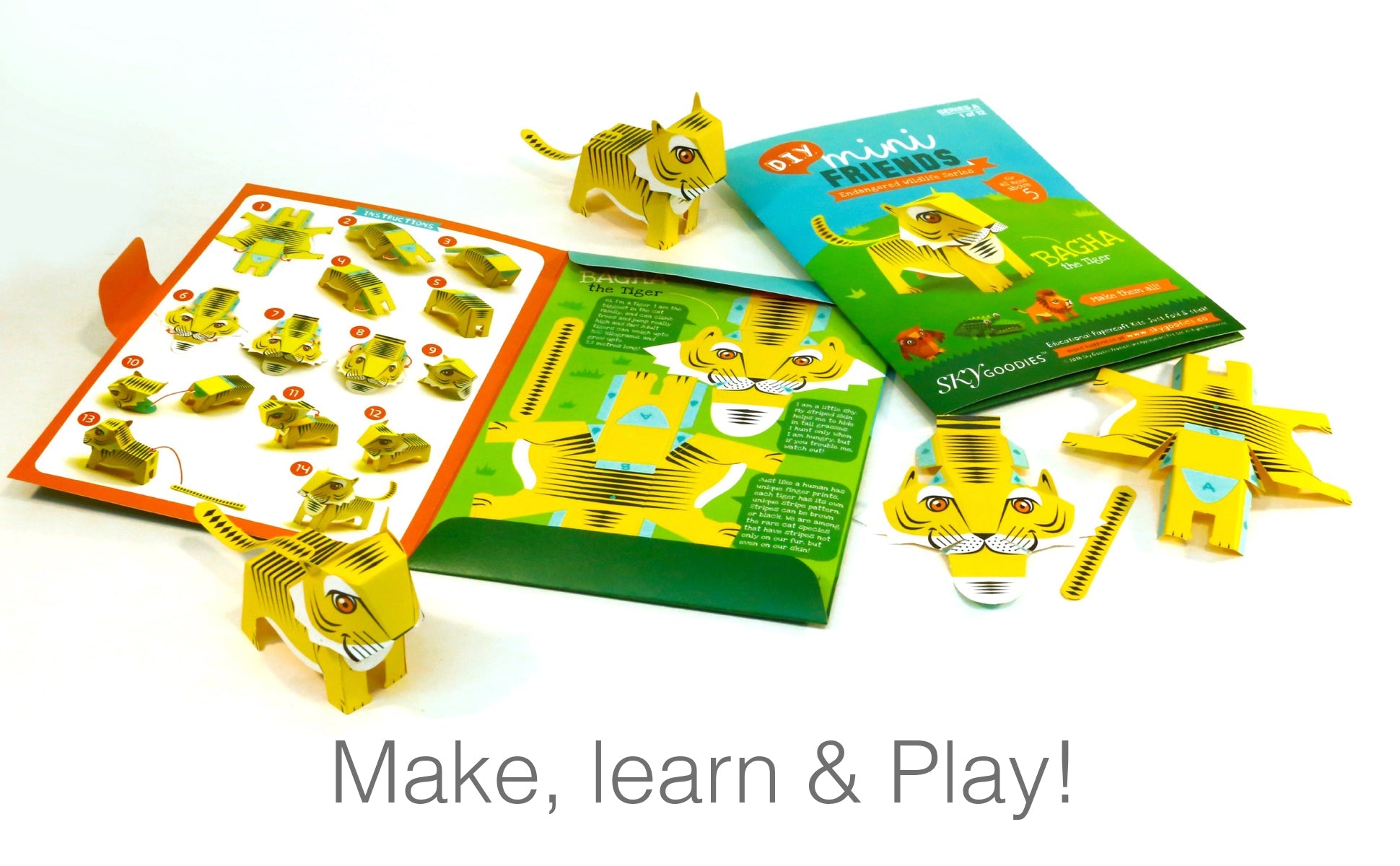 Mini Gorilla DIY Animal Paper Craft Kit