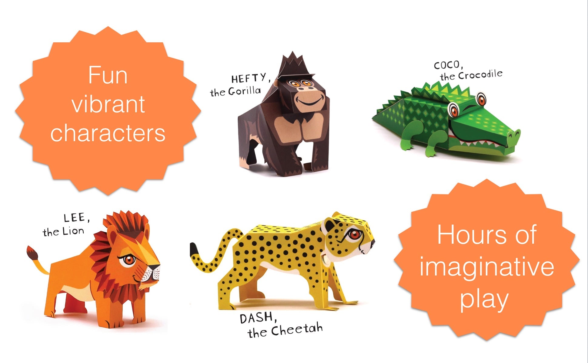 Mini Gorilla DIY Animal Paper Craft Kit